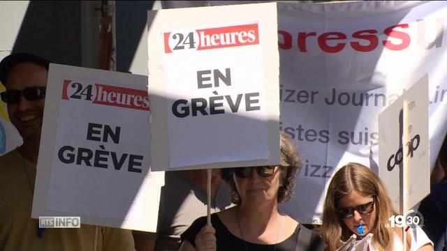 Lausanne: la grève de Tamedia se poursuit. Le bras de fer se durcit entre employés et direction, avec menaces de licenciements.