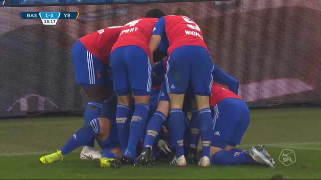 16e journée, Bâle - Young Boys 1-0: 16e Ajeti ouvre le score chanceusement en manquant sa volée