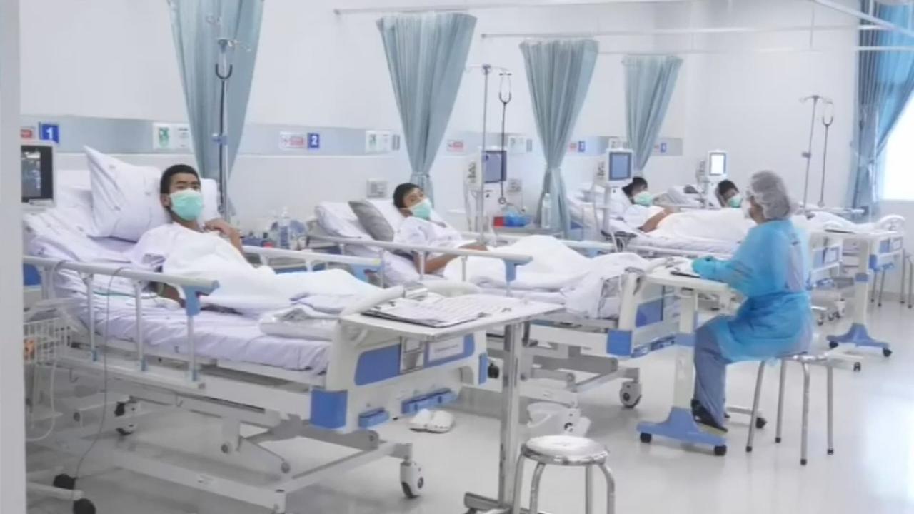 Les enfants thaïlandais sont hospitalisés