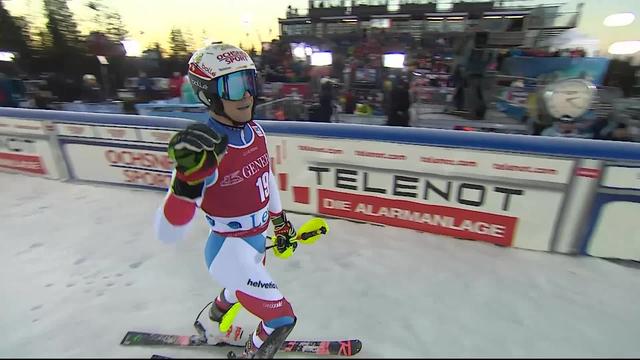 Levi (FIN), Slalom messieurs, 2e manche: Loïc Meillard (SUI)