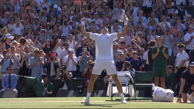 Finale, K.Anderson (RSA) - N.Djokovic (SRB) (2-6 2-6 6-7): victoire de Novak Djokovic à Wimbledon