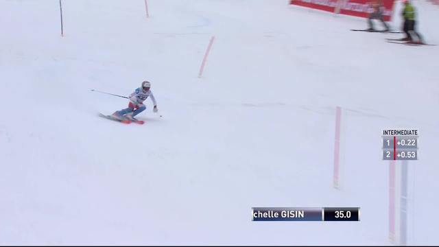 Ofterschwang (GER), slalom dames, 1re manche: Michelle Gisin (SUI)