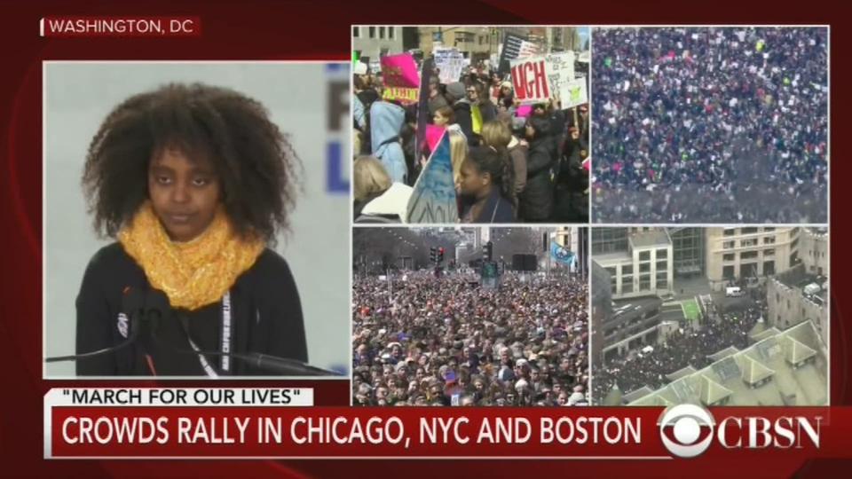 Naomi Wadler, 11 ans, à la "Marche pour nos vies"