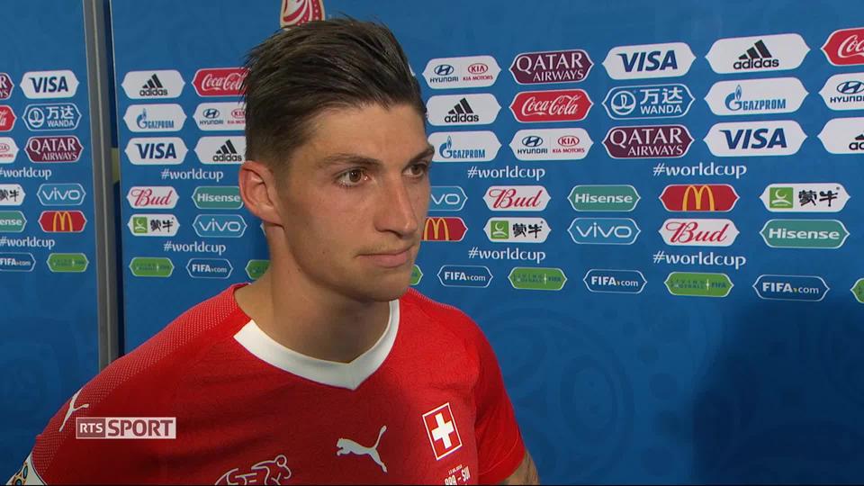 Gr. E, Brésil - Suisse 1-1: le buteur Steven Zuber à l'interview