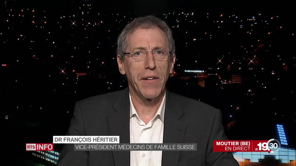 François Héritier, Médecins de famille suisse: "Il y a des solutions, comme regrouper des médecins de plusieurs villages."