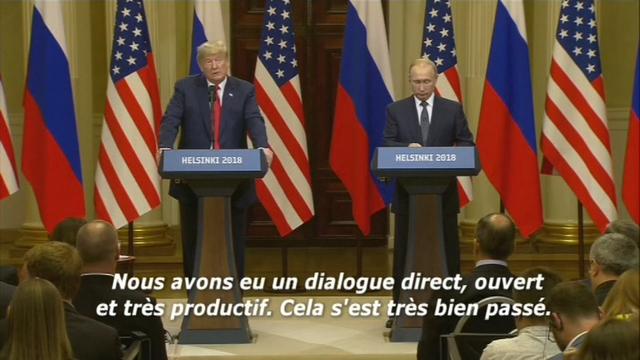 Trump et Poutine saluent une rencontre "réussie"