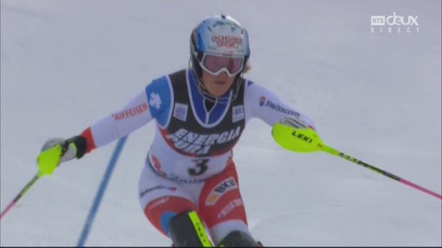 Zagreb (CRO), slalom féminin, 1re manche: Melanie Meillard (SUI)