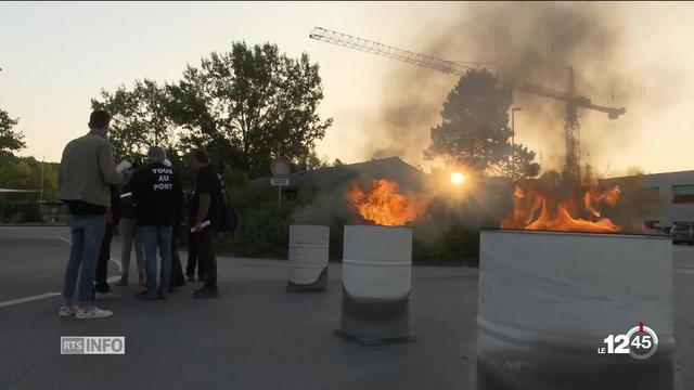 Opération coup de poing des syndicats de la construction dans le canton de Genève. Menace de grève des maçons