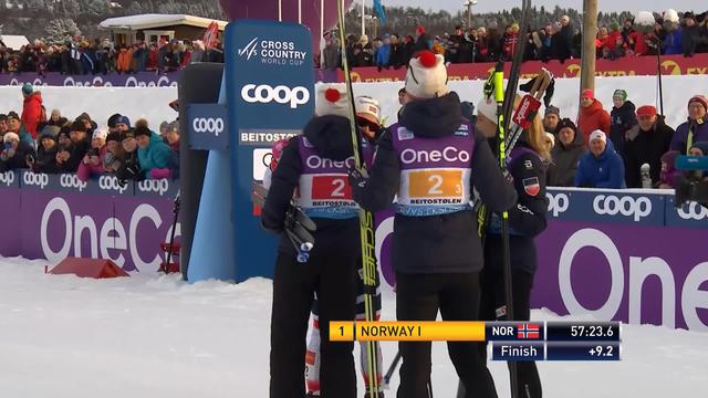 Bietoslolen (NOR), relais dames: les Norvégiennes s'imposent devant les Russes 2e et les Finlandaises 3e