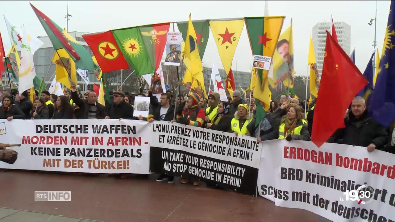 GE : les Kurdes de Suisse manifestent pour la paix à Afrin en Syrie