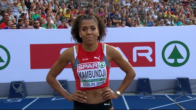 Athlétisme, 100m dames: Mujinga Kambundji s’impose en ½ et se qualifie pour la finale