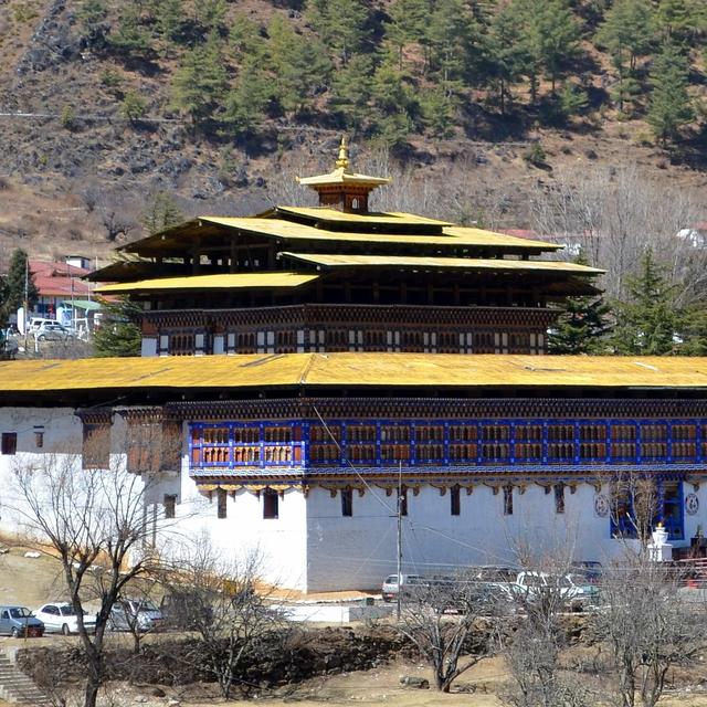 Le Ha-Dzong, monastère forteresse, Bouthan [CC by SA - Christopher J. Fynn]