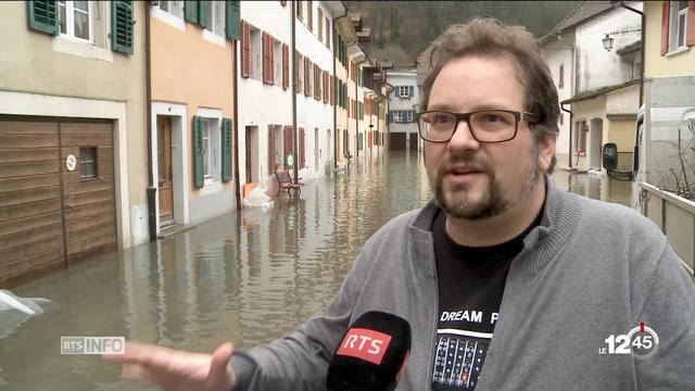 JU: le Doubs a envahi la cité médiévale de Sainte-Ursanne