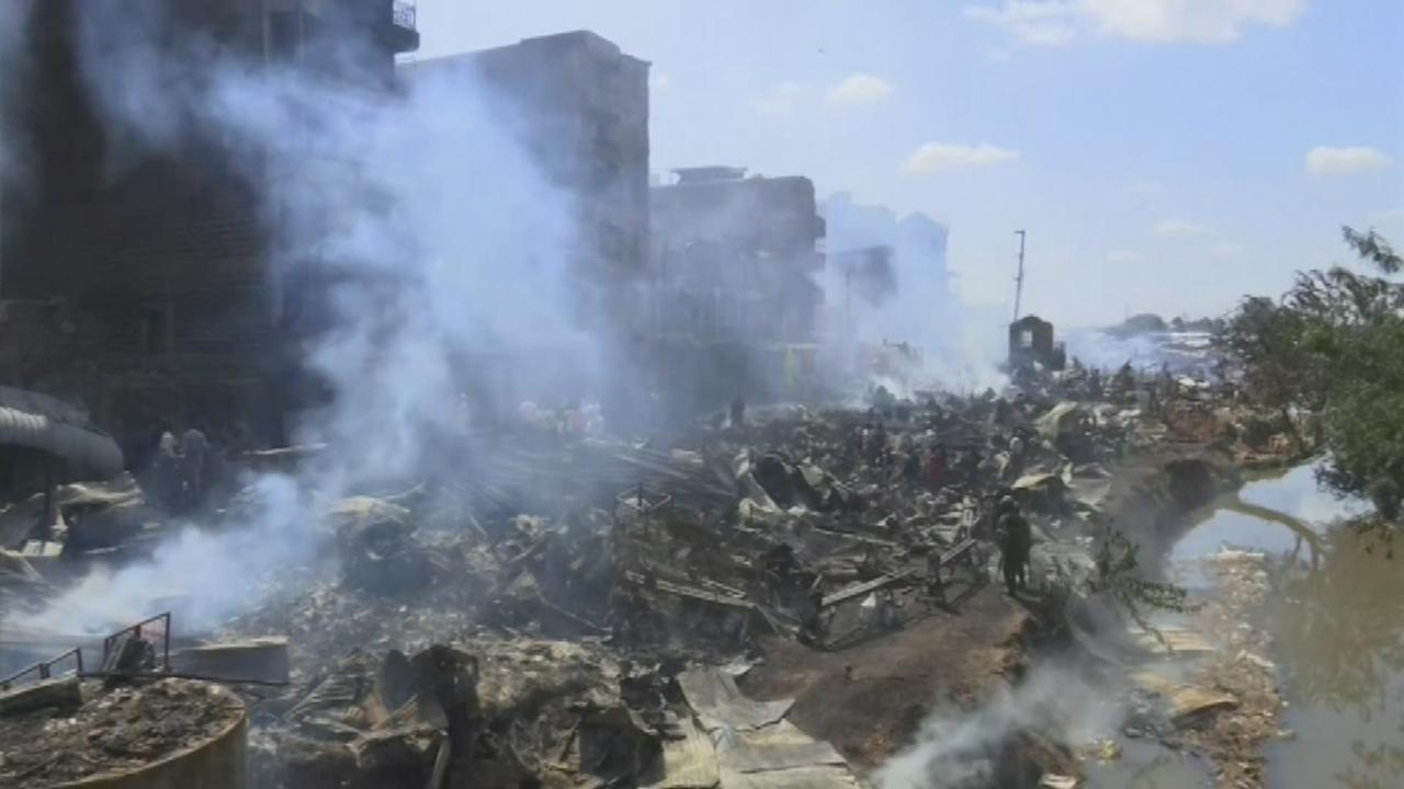 Incendie meurtrier d'un marché à Nairobi