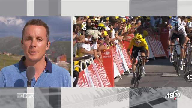 Romain Roseng "L'équipe Sky a déjà presque gagné, mais le public déteste Chris Froome qui a été hué à l'arrivée."