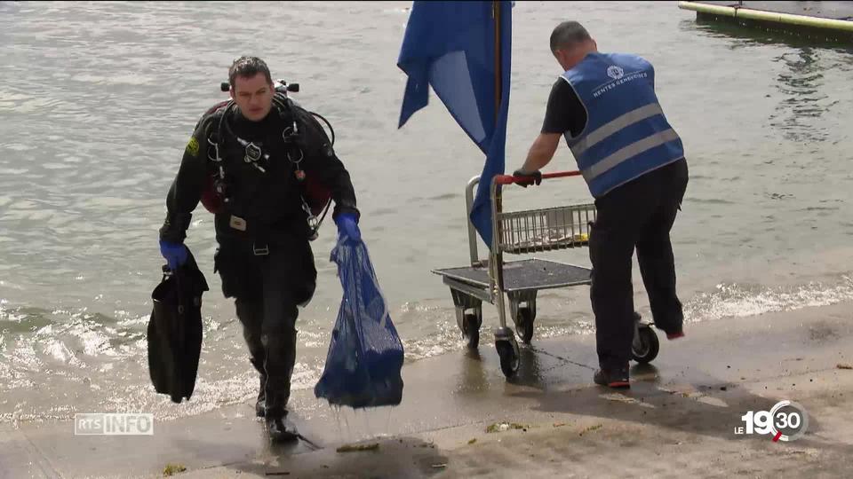 Tous les deux ans, des bénévoles nettoient le lac Léman de ses déchets