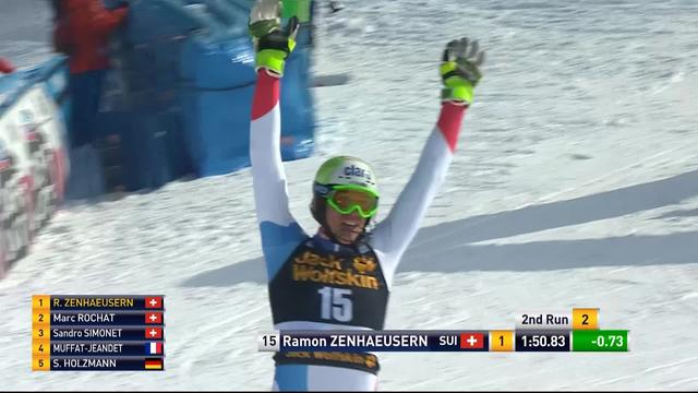 Kranjska Gora (SLO), slalom hommes, 2e manche: Ramon Zenhaeusern (SUI)