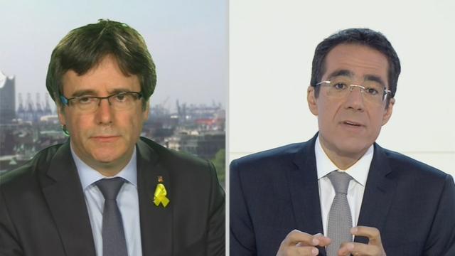 La version longue de l'interview de l'indépendantiste Carles Puigdemont