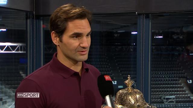 Tennis, Swiss Indoors de Bâle: Roger Federer à l'interview