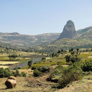 Paysage de la région de l'Amhara, Éthiopie [CC by SA - Bernard Gagnon]