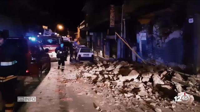 Un tremblement de terre en Sicile après l'éruption de l'Etna lundi fait une dizaine de blessés et des dommages matériels