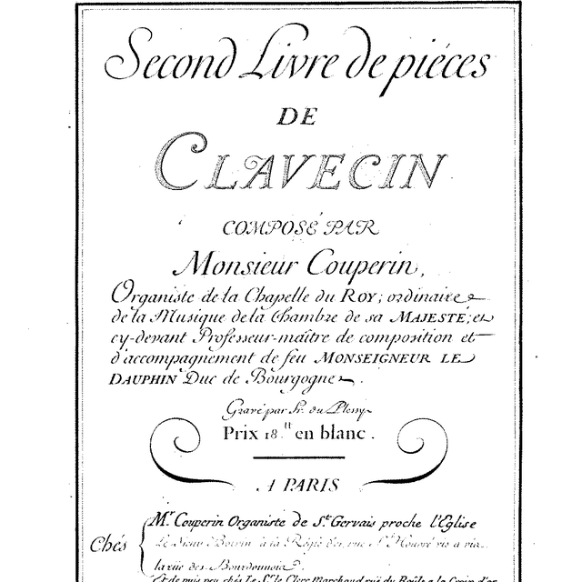 Couperin_Clavecin_Livre_2 [libre de droits]