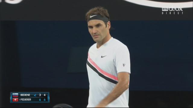 Messieurs, 1er tour: Bedene (SLO) - Federer (SUI) (6-3, 6-4)