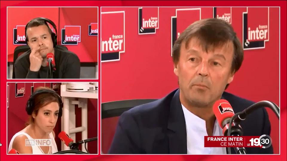 Démission de Nicolas Hulot du gouvernement français. Le ministre de la Transition écologique s'en va avec fracas.