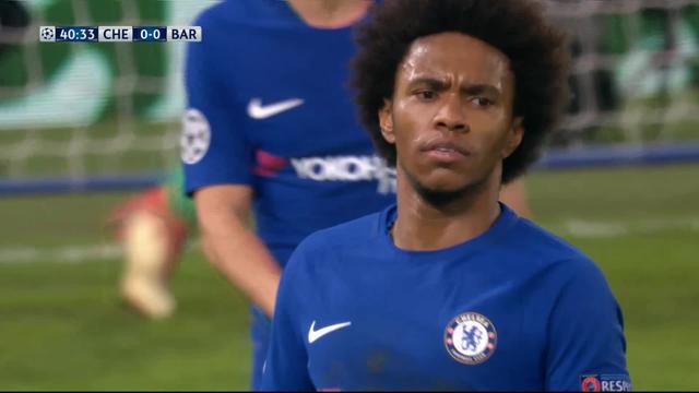 1-8e de finale, Chelsea - Barcelone (0-0): les deux poteaux de Willian