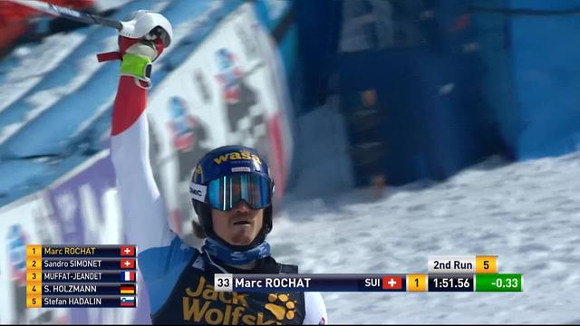 Kranjska Gora (SLO), slalom hommes, 2e manche: Marc Rochat (SUI)