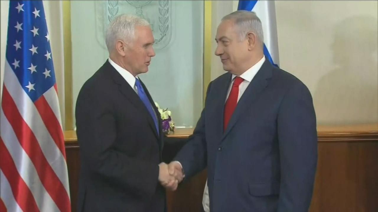 Jérusalem est la capitale d'Israël pour Benjamin Netanyahu et Mike Pence