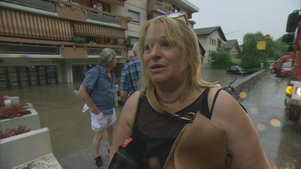 Témoignages de victimes des inondations à Sion