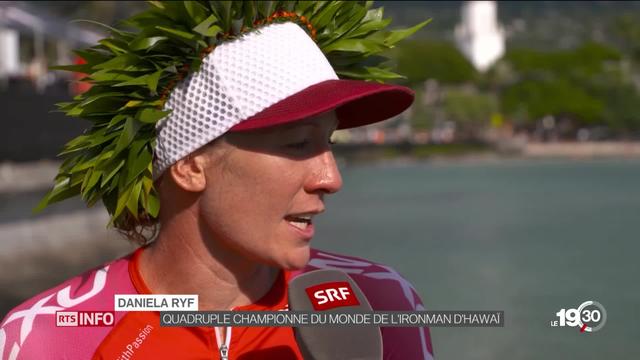 Championne du monde pour la quatrième fois, Daniela Ryf a remporté l'Ironman d'Hawaï en pulvérisant son record.