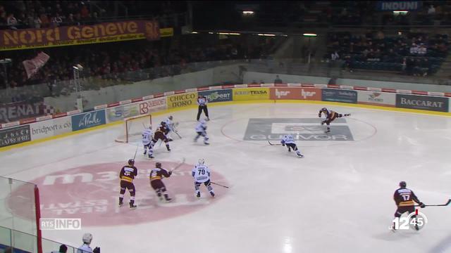 Hockey sur glace: Genève-Servette bat Fribourg-Gottéron 5 à 0.