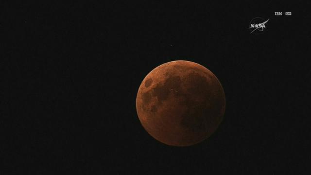 L'éclipse lunaire filmée par la NASA