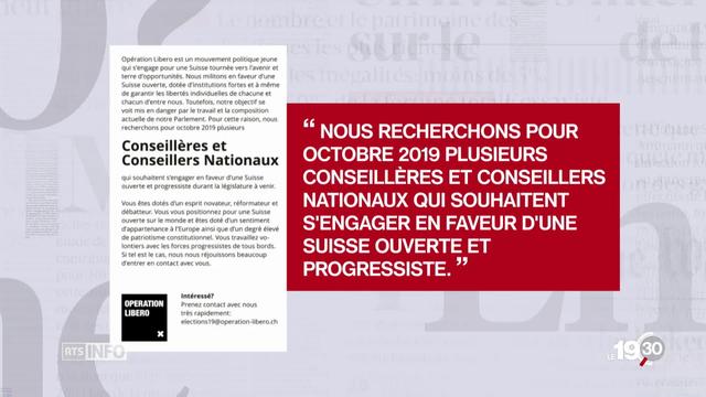 Un mouvement politique suisse publie des petites annonces pour rallier des parlementaires à leur cause