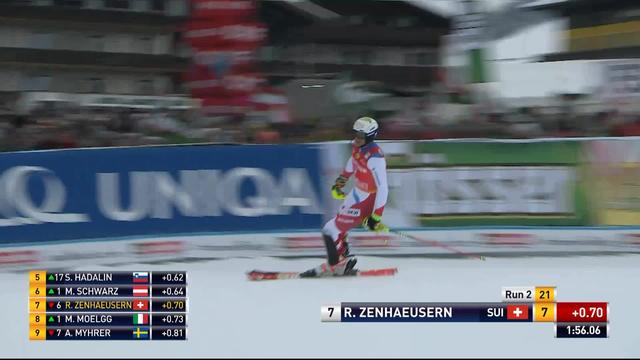 Saalbach (AUT), Slalom Messieurs, 2ème manche : Ramon Zenhaeusern (SUI)