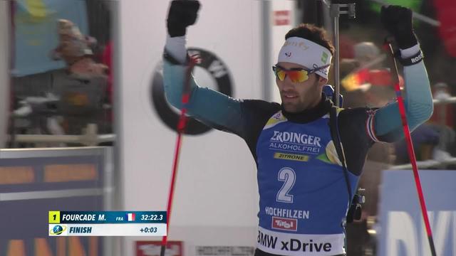 Hochfilzen (AUT), biathlon messieurs: Martin Fourcade (FRA) s'impose en moins de 33 minutes