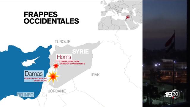 Syrie: cibles chimiques frappées par les USA, la France et Londres