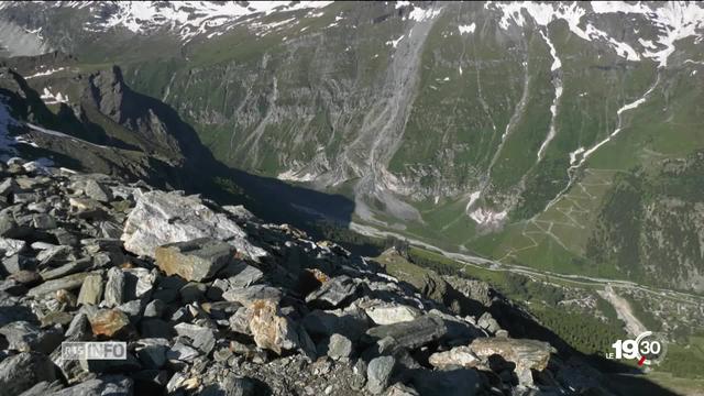 Changements climatiques: les chaleurs de ces derniers jours accélèrent la fonte du permafrost en haute montagne.