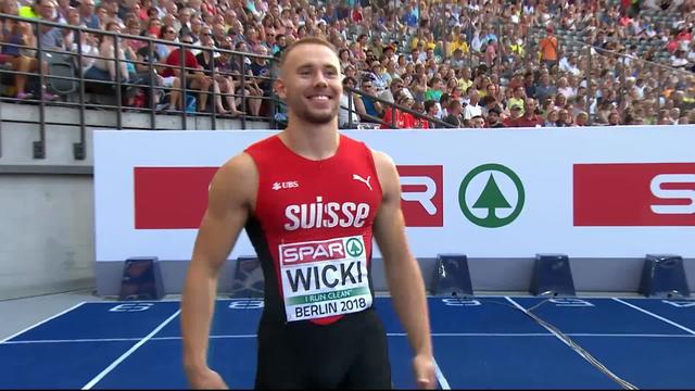 Athlétisme, 100m messieurs: Silvan Wicki ne parvient pas à se hisser en finale
