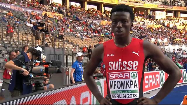 Athlétisme, 400m haies messieurs: dernière place de sa série pour Alain-Hervé Mfomkpa