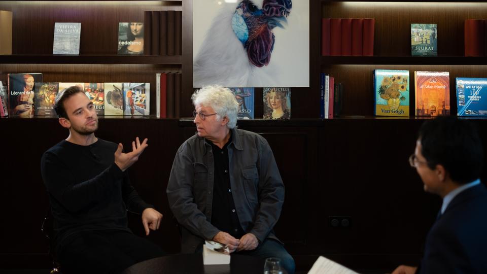 Interviews avec Joël Dicker et Jean-Jacques Annaud: la vitesse [RTS - Laurent Bleuze]