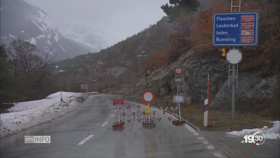 Loèche-les-Bains: coupée du monde après une coulée