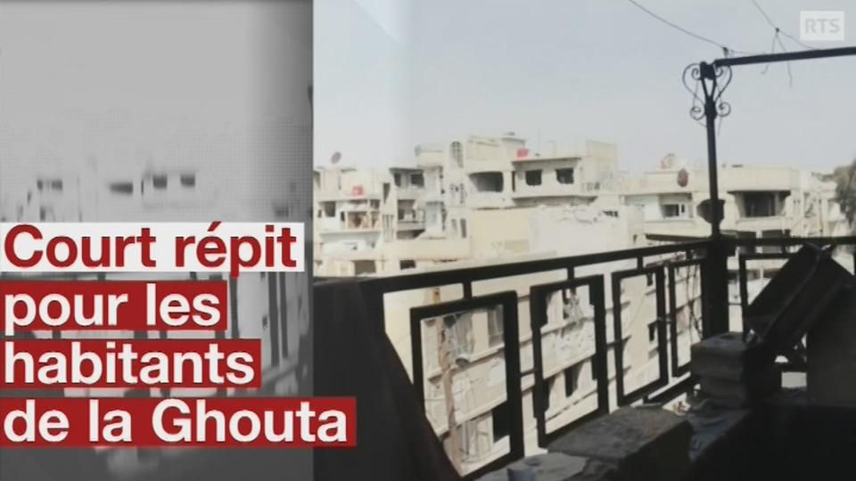 Des camions d'aide ont pu accéder à la Ghouta orientale