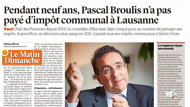 Pascal Broulis: un silence qui devient pesant