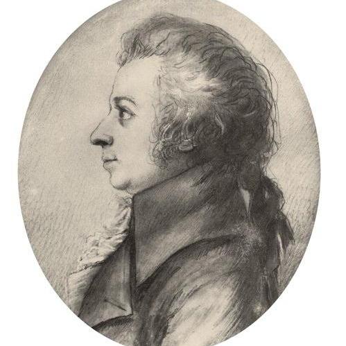 Mozart par Doris Stock en 1789 [wikipedia]