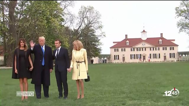 Emmanuel Macron a été reçu avec les honneurs par Donald Trump