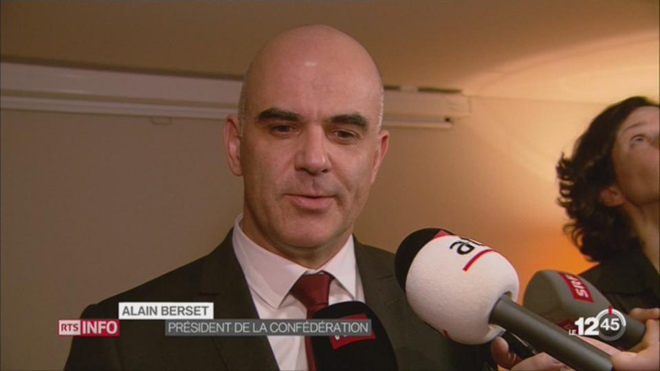 WEF Davos: réaction d'Alain Berset après sa rencontre avec Theresa May