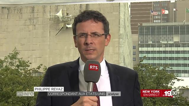 Philippe Revaz, correspondant aux États-Unis, analyse le discours de Donald Trump à l'Assemblée générale de l'ONU.